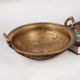 Vintage Brass Cooking Pot or Kadai for Decoration