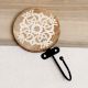 Brown Wooden Floral Pattern Wall Hooks for Hanging Heavy Duty