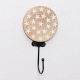 Star Pattern Brown Wooden Hooks For Kids