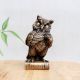 Handmade Bronze Owl Statue for Home Decoration