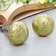 Brass Green Floral Cabinet Knobs