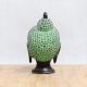 Bronze Buddha Head Statue in Antique Finish