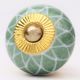 Olive Green Leaf Dresser Knob