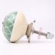 Olive Green Leaf Dresser Knob