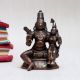 Vintage Copper Hindu God Narayan and Lakshmi Statue
