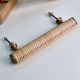 High-Quality Wooden Rattan Handle in Antique Finish (8.5 Inch)