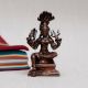 Handmade Goddess Mariamman Copper Statue for Worship