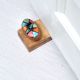 Multi-Coloured Handcrafted Wooden Door Stopper