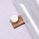 White Resin Wooden Door Stopper for Home & office
