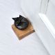 Handmade Wooden Door Stopper with Iron Fox