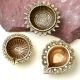 Brass Diyas for Diwali Decoration Designer Oil Lamp Pack of 3