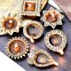 Golden Brass Decorative Diwali Diya For Mandir Decoration Pack of 7 Diyas