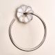 Silver Brass Mother Of Pearl Towel Ring