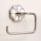 Silver Brass Mother Of Pearl Toilet Paper Holder