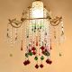 Beautiful Eye-Catching Chandelier Made of Brass and Glass