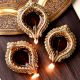 Brass Bud Shaped Diwali Diyas For Mandir Pack of 3