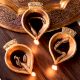 Shubh Labh Om Brass Diwali Diya Pack of 3