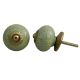 Lime Green Crackle Ceramic Drawer Knob