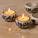 Premium Ceramic Tea Light Holder for Decoration in Set of 4
