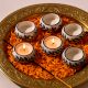 Premium Ceramic Tea Light Holder for Decoration in Set of 4
