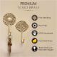 Golden Wall Brass Decorative Hook - Pack of 3