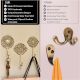 Golden Wall Brass Decorative Hook - Pack of 3