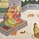 Mughal King & Queen Enjoying Music Canvas Painting