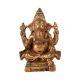 Handmade Antique Brown Lord Ganesha Statue for Worship
