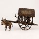 Vintage Brass Tribal Chariot Statue for Home Decor