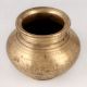 Indian Vintage Brass Holy Water Pot in Antique Finish