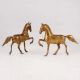 Handcrafted Brass Horse Statue for Decor in Pair of 2