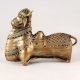 Tribal Nandi Statue Made of High-Quality Brass for Decor
