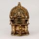 Handcrafted Brass Gajlaxmi Oil Lamp for Temple