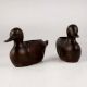 Handmade Brass & Copper Duck for Decoration in Pair of 2