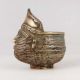 Handcrafted Brass Tribal Pen Stand in Antique Finish