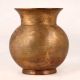 Antique Brown Brass Holy Water Pot for Rituals