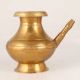 Glossy Golden Brass Water Pot with Spout