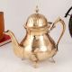 Glossy Golden Brass Kettle for Home & Office Decor