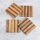 Beautiful Brown Finish Handmade Wooden Coasters - Pack of 4