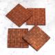 Antique Finish Modern Wooden Coasters - Pack of 4