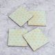 Beautiful Pattern Wooden Coasters for Decor - Pack of 4