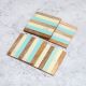 Square Shaped Handcrafted Wooden Coasters - Pack of 4