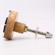 Check Pattern Drawer Knob Made of Wood and Resin