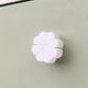 Stone Flower Shaped White Drawer Knob