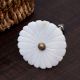 White Flower Shaped Cabinet Knob Made of Mother of Pearl