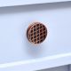 Handmade Wooden Dresser Knob in Black and Brown Finish