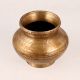 Handmade Brass Holy Pot in Antique Brown Finish