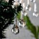 Clear Crystal Teardrop Ornaments - Christmas Tree Ornaments