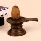 Handmade Shivling Made of Brass and Stone for Worship