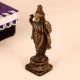 Lord Vishnu Brass Statue in Antique Brown Finish